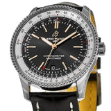 Shop Breitling Navitimer 1 Automatic 41mm Black Dial Black Leather Strap Mens Watch - A17326211B1P1 in USA
