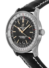 Shop Breitling Navitimer 1 Automatic 41mm Black Dial Black Leather Strap Mens Watch - A17326211B1P1 in USA