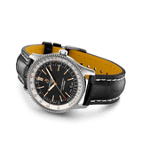 Shop Breitling Navitimer 1 Automatic 41mm Black Dial Black Leather Strap Mens Watch - A17326211B1P1 in USA