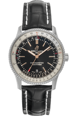 Shop Breitling Navitimer 1 Automatic 41mm Black Dial Black Leather Strap Mens Watch - A17326211B1P2 in USA