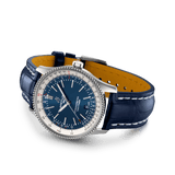 Shop Breitling Navitimer Automatic 41mm Blue Leather Strap Mens Watch - A17326211C1P3 in USA
