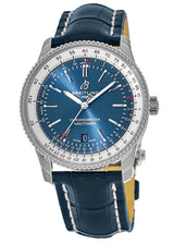 Shop Breitling Navitimer Automatic 41mm Blue Leather Strap Mens Watch - A17326211C1P3 in USA