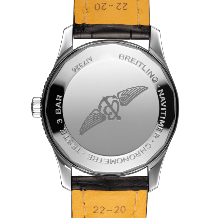 Shop Breitling Automatic 41mm Black Dial Black Leather Strap Watch for Men - A17326241B1P1 in USA