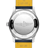 Breitling Navitimer Automatic 41mm White Dial Blue Leather Strap Watch for Men - A173263A1G1P1