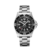 Breitling Superocean II 44mm Black Dial Black Steel Strap Watch for Men - A17392D71B1A1