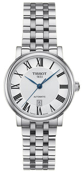 Tissot T Classic Carson Premium Automatic Lady Silver Dial Silver Steel Strap Watch for Women - T122.207.11.033.00 Buy Now By Tissot