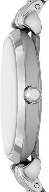 Emporio Armani Gianni T-Bar Quartz Blue Dial Silver Steel Strap Watch For Women - AR11594 Buy Now By Emporio Armani