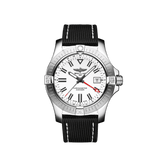 Shop Breitling Avenger Automatic GMT 43 White Dial Black Nylon Strap Watch for Men - A32397101A1X1 in USA
