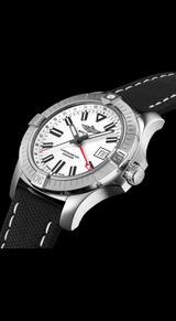 Shop Breitling Avenger Automatic GMT 43 White Dial Black Nylon Strap Watch for Men - A32397101A1X1 in USA