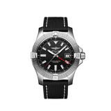 Breitling Avenger Automatic GMT 43 Black Dial Black Nylon Strap Watch for Men - A32397101B1X1