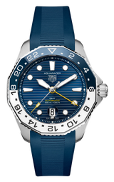Tag Heuer Aquaracer Professional 300 GMT Automatic Blue Dial Blue Rubber Strap Watch for Men - WBP2010.FT6198 Buy Now By Tag Heuer