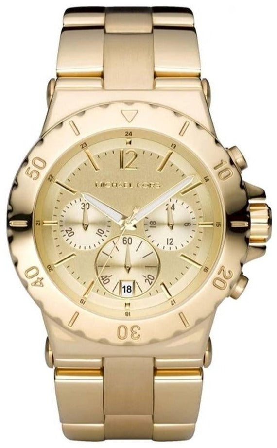 Shop Michael Kors Dylan Gold Dial Gold Steel Strap Watch for Women - MK5313 in USA
