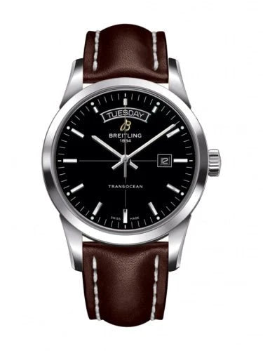 Shop Breitling Transocean Day & Date 43mm Stainless Steel Mens Watch - A4531012/BB69/437X/A2 0BA.1 in USA