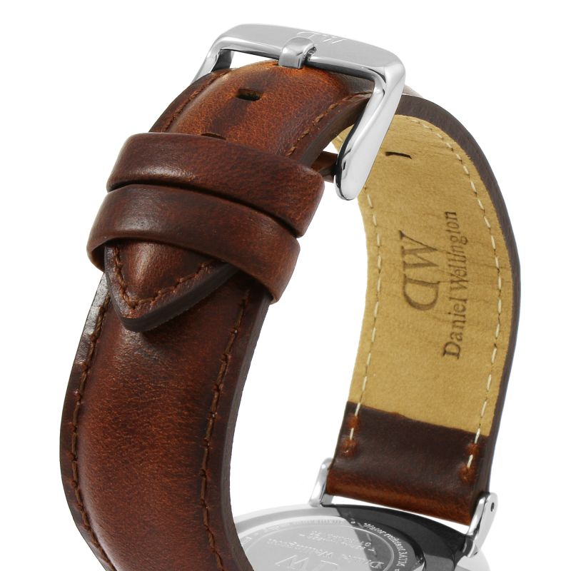 Daniel Wellington Classic St Mawes Black Dial Brown Leather Strap Watch For Men - DW00100130 Buy Now By Daniel Wellington