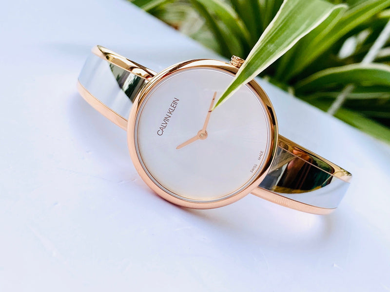 Calvin Klein Seduce Silver Dial Two Tone Steel Strap Watch for Women - K4E2N61X Buy Now By Calvin Klein