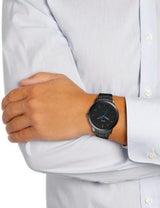 Fossil The Minimalist Black Dial Black Steel Strap Watch for Men - FS5308 Buy Now By Fossil