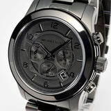 Michael Kors Runway Chronograph Black Dial Black Steel Strap Watch for Men - MK8157 Buy Now By Michael Kors