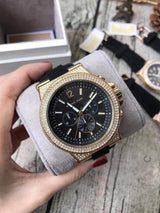Michael Kors Dylan Chronograph Black Dial Black Rubber Strap Watch For Women - MK8556 Buy Now By Michael Kors