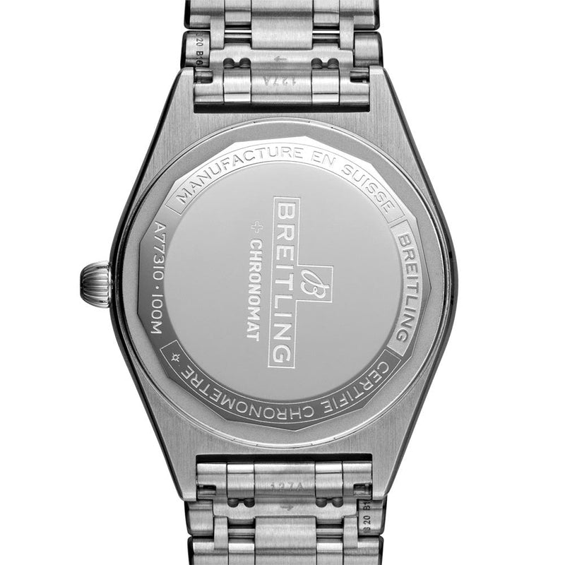 Breitling Chronomat 32 Diamonds Pink Dial Silver Steel Strap Watch for Women - A77310101K1A1 Buy Now By Breitling