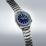 Seiko 5 Sports Petrol Blue Checker Flag Special Edition Blue Dial Silver Steel Strap Watch For Men - SRPK65K1 Buy Now By Seiko