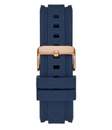 Guess Commander Blue Dial Blue Rubber Strap Watch for Men - GW0211G4 Buy Now By Guess