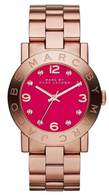 Marc Jacobs Amy Pink Dial Rose Gold Steel Strap Dial Watch for Women - MBM8625 Buy Now By Marc Jacobs