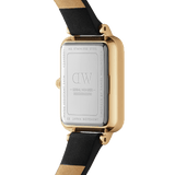 Daniel Wellington Quadro Pressed Melrose Emerald Green Dial Black Leather Strap Watch For Women - DW00100446 Buy Now By Daniel Wellington