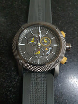 Burberry Sport Endurance Chronograph Grey Dial Grey Rubber Strap Watch for Men - BU7713 Buy Now By Burberry