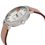 Shop Coach Tatum White Dial Pink Leather Strap Watch For Women - 14502799 in USA