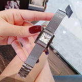 Guess Nouveau Diamonds Silver Dial Silver Mesh Bracelet Watch for Women - W0127L1 Buy Now By Guess