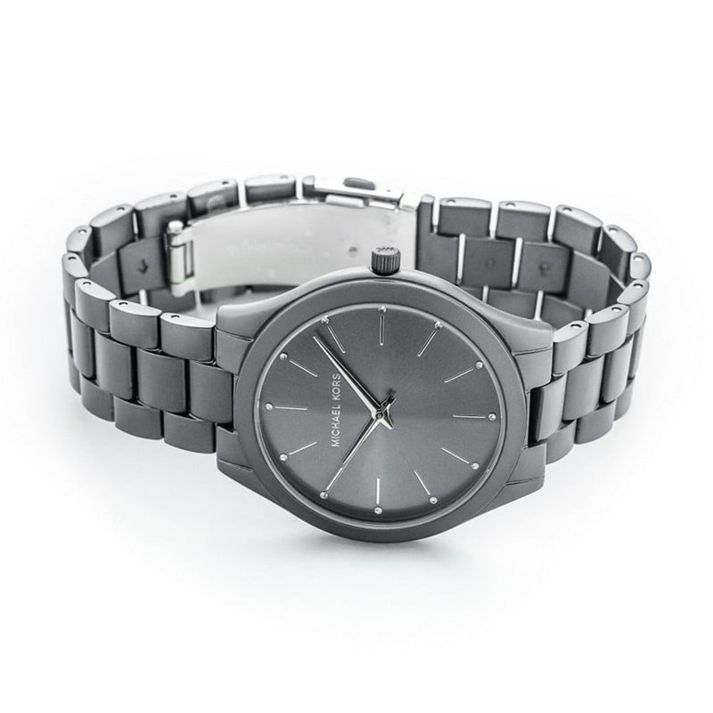 Michael Kors Slim Runway Quartz Grey Dial Grey Steel Strap Watch For Women - MK4506 Buy Now By Michael Kors