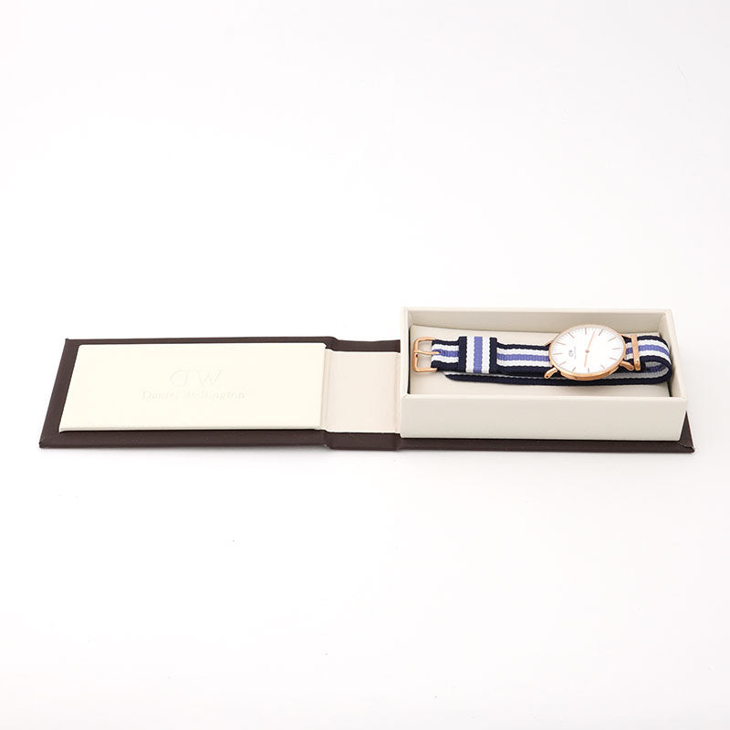 Daniel Wellington Classic Trinity White Dial Three Tone Nylon Strap Watch For Women - 0509DW Buy Now By Daniel Wellington