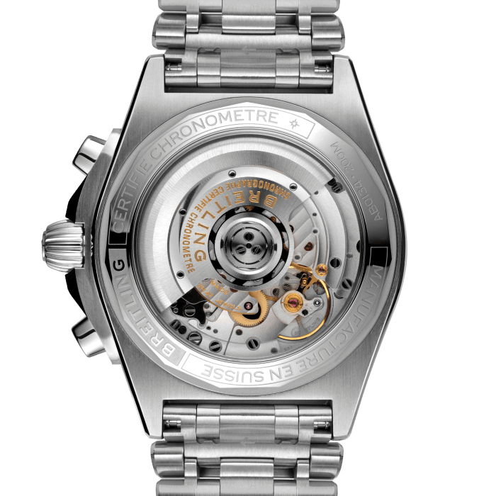 Breitling Chronomat B01 42mm Silver Dial Silver Steel Strap Watch for Men - AB0134101G1A1