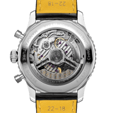 Shop Breitling Navitimer B01 Chronograph 43 Blue Dial Black Leather Strap Watch for Men - AB0138241C1P1 in USA
