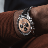 Shop Breitling Navitimer B01 Chronograph 43 Brown Dial Black Leather Strap Watch for Men - AB0138241K1P1 in USA