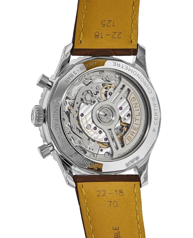 Shop Breitling Navitimer B01 Chronograph 41 White Dial Brown Leather Strap Watch for Men - AB0139211G1P1 in USA