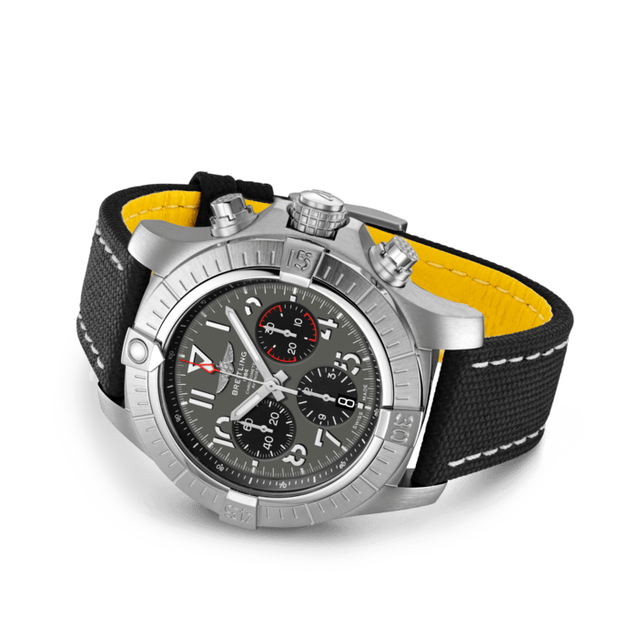 Shop Breitling Avenger B01 Chronograph 45 Anthracite Dial Black Nylon Strap Watch for Men - AB01821A1B1X1 in USA
