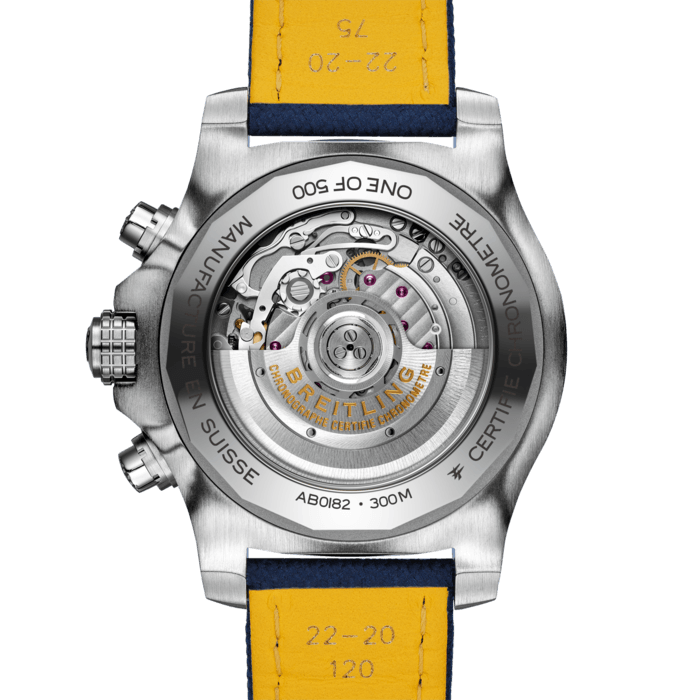 Shop Breitling Avenger B01 Chronograph 45 Blue Dial Blue Nylon Strap Watch for Men - AB01821A1C1X1 in USA