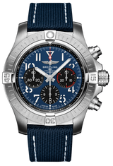 Shop Breitling Avenger B01 Chronograph 45 Blue Dial Blue Nylon Strap Watch for Men - AB01821A1C1X1 in USA