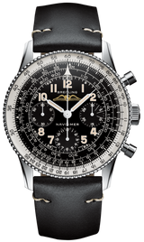 Breitling Navitimer Ref. 806 1959 Re-Edition Black Dial Brown Leather Strap Watch for Men - AB0910371B1X1