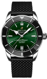 Breitling Superocean Heritage B20 Automatic 42 Green Dial Black Mesh Bracelet Watch for Women - AB2010121L1S1