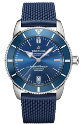 Breitling Superocean Heritage B20 Automatic 42 Blue Dial Blue Mesh Bracelet Watch for Men - AB2010161C1S1