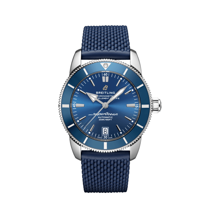 Breitling Superocean Heritage B20 Automatic 42 Blue Dial Blue Mesh Bracelet Watch for Men - AB2010161C1S1
