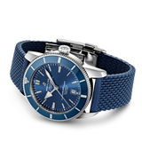 Breitling Superocean Heritage B20 Automatic 46 Blue Dial Blue Mesh Bracelet Watch for Men - AB2020161C1S1