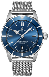 Breitling Superocean Heritage B20 Automatic 44 Blue Dial Silver Mesh Bracelet Watch for Men - AB2030161C1A1 Buy Now By Breitling