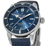 Shop Breitling Superocean Heritage II B20 44mm Blue Dial Blue Rubber Strap Mens Watch - AB2030161C1S1 in USA