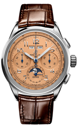 Breitling Premier B25 Datora 42 Beige Dial Brown Leather Strap Watch for Men - AB2510201K1P1