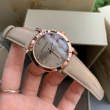 Burberry The City Diamonds Beige Dial Beige Leather Strap Watch for Women - BU9131 Buy Now By Burberry