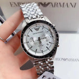 Emporio Armani Sportivo Chronograph Silver Dial Silver Steel Strap Watch For Men - AR6073 Buy Now By Emporio Armani