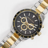 Michael Kors Layton Chronograph Black Dial Two Tone Steel Strap Watch For Men - MK8784 Buy Now By Michael Kors